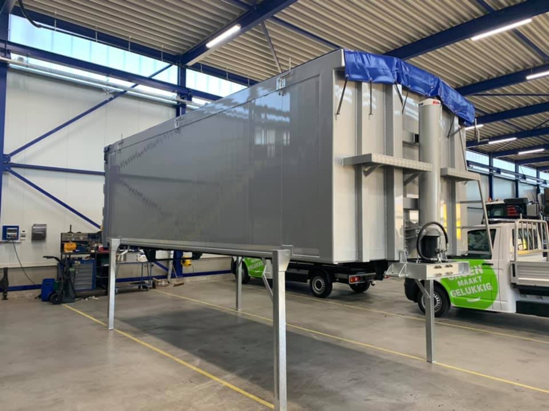 Afzetbare aluminium kipper