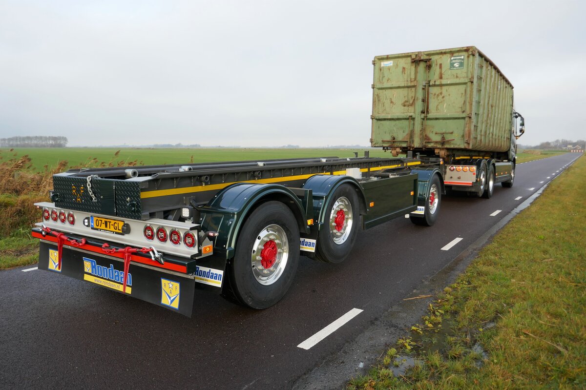 RAF containeraanhangwagen – dubbelsysteem