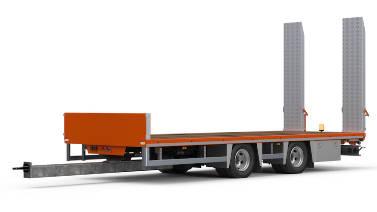 RAF middenas aanhangwagen