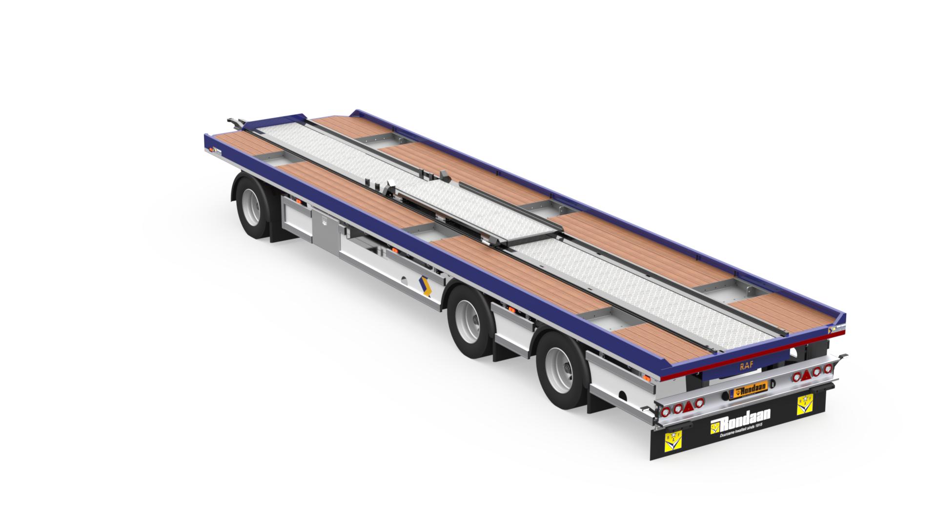 RAF containeraanhangwagen – portaalsysteem